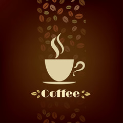 coffee cup vector background