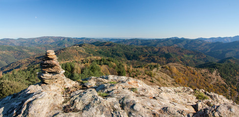 Cévennes - Cairn sur les crêtes