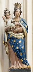 Naklejki  Leuven - Rzeźbiona figura Madonny z kościoła św. Michała