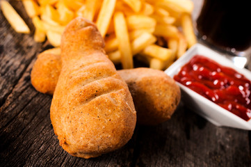 Fried chicken legs