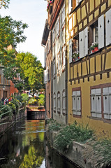 Colmar, Alsazia - la piccola Venezia e case tradizionali