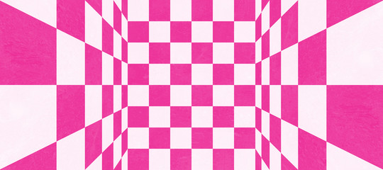 Abstract pink checkered texture
