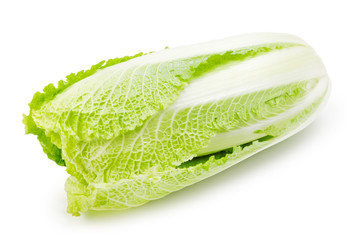 Chinese cabbage On white