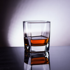 whiskey in glass