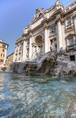 Fototapeta na wymiar Trevi fountain in Rome, Italy