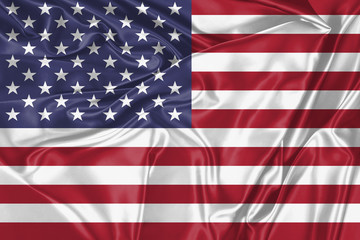 Obraz premium Stofffahne USA