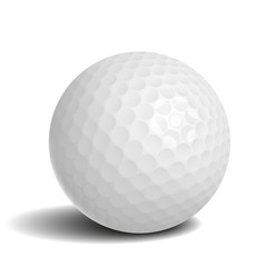 Golf ball with shadow
