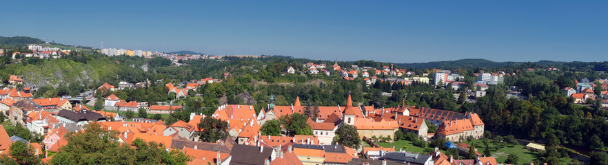 Panoramic view of  Cesky Krumlov