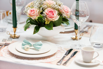 Romantic table setting