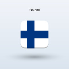 Obraz premium Finland flag icon