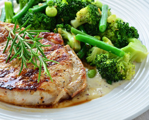 Pork Chop and Vegetables