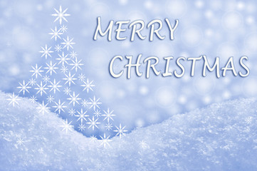 Merry Christmas greeting card