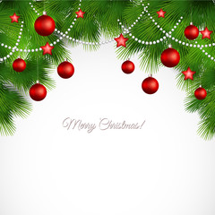 Vector Merry Christmas greeting card