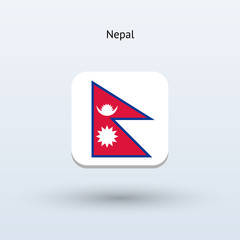 Obraz premium Nepal flag icon