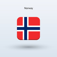 Obraz premium Norway flag icon