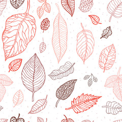 Leaves.  Seamless background