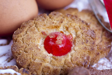 background of traditional artisan crackers
