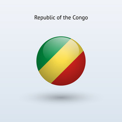 Republic of the Congo round flag.