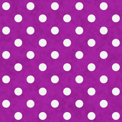 White Polka Dots on Pink Textured Fabric Background