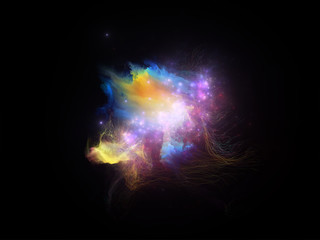 Obraz na płótnie Canvas Virtual Fractal Nebula