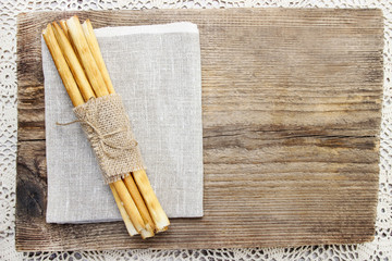 Traditional italian breadsticks