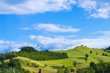 Fiorano Modenese hills. Modena. Italy