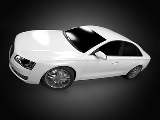 Obraz na płótnie Canvas illustration of a concept sports sedan