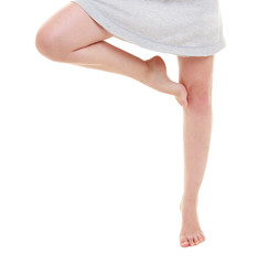 woman legs exercising jumping stretching dancing