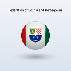 Federation of Bosnia and Herzegovina round flag.