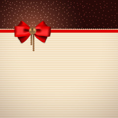 Festive background with bow