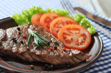 Grilled steak