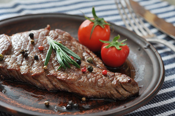 Grilled steak