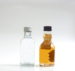 Beautiful Whisky Bottle against well lit background