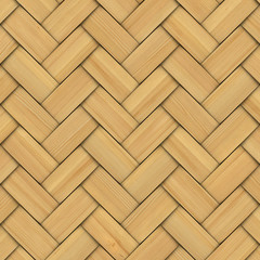 Abstract decorative wooden textured basket weaving. 3D image