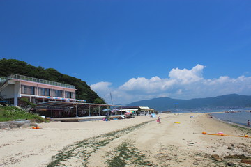 三河大島の海水浴場
