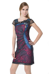 Portrait of beautiful girl is in fashion style