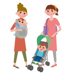 子育てする女性