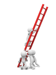 Man with ladder © Jane