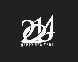 Happy New Year 2014 Text Design