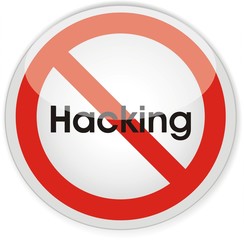 panneau interdit hacking