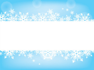 snowflake wish card tender blue and white