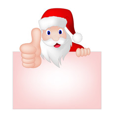 Santa Claus With Greeting Card 1