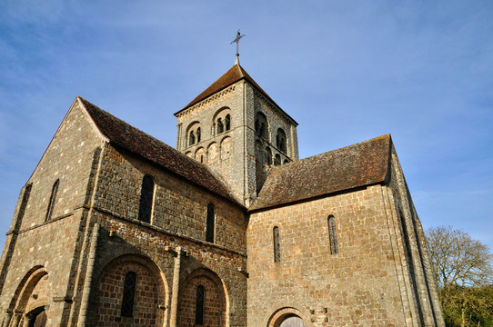 France, Notre Dame sur l'eau church in Domfront in Normandie