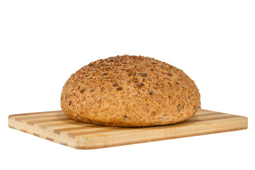 homemade bread with sesame and sunflower seeds