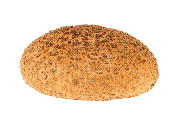 homemade bread with sesame and sunflower seeds