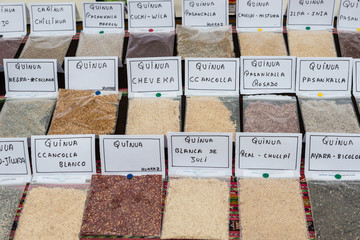 Quinoa types in Lima Peru
