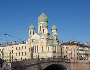 Fototapeta na wymiar St. Petersburg. Isidor Yuryevskogo's temple