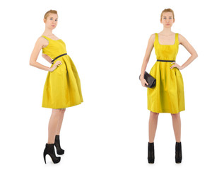 Woman fashion concept isolated on white