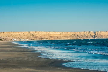Gordijnen Colan beach in the peruvian coast at Piura Peru © snaptitude