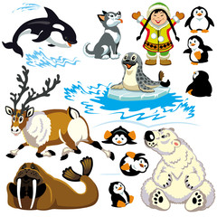 cartoon arctic set